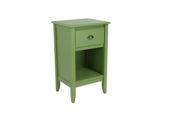 1-Drawer  Nightstand  with Cup Pull in Foliage