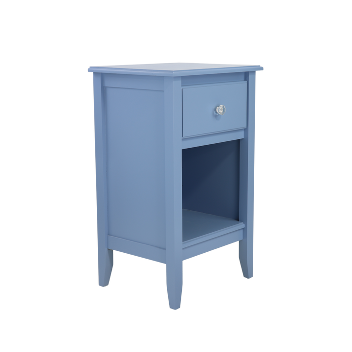 1-Drawer Nightstand in Heron with Crystal Knob