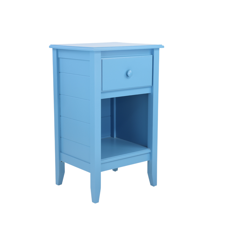 1-Drawer Nightstand in Sailor with Small Mushroom Knob