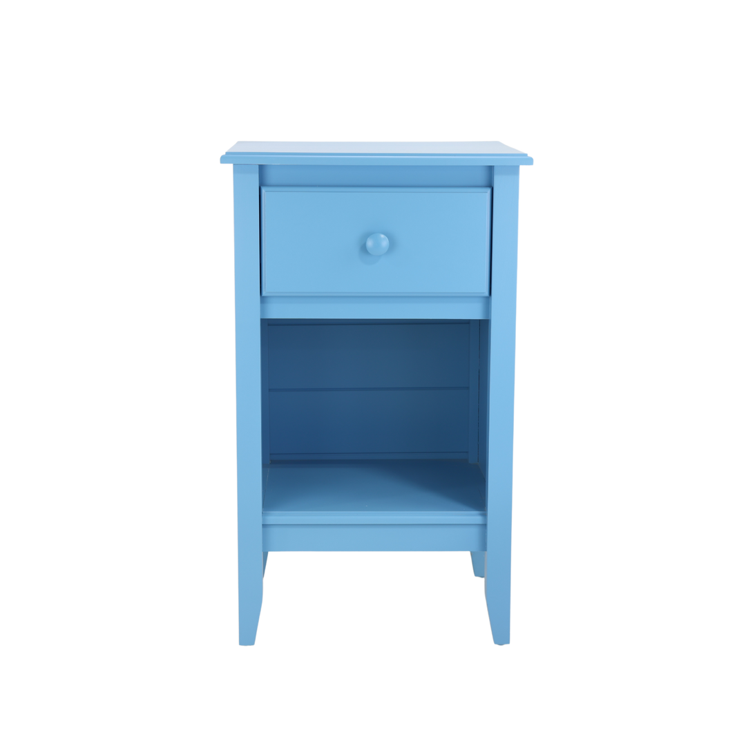 1-Drawer Nightstand in Sailor with Small Mushroom Knob