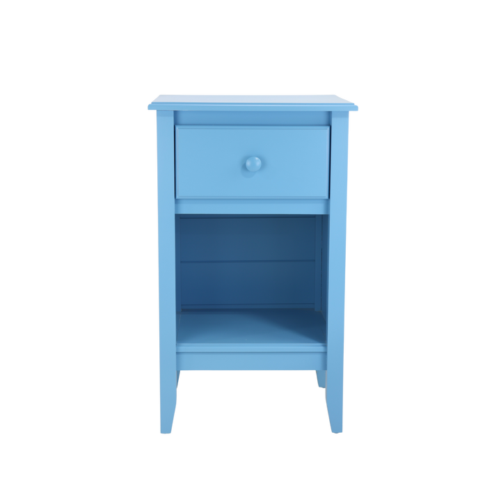 1-Drawer Nightstand in Sailor with Small Mushroom Knob