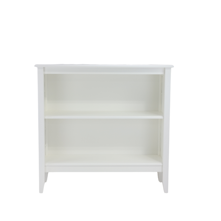 Low Wide Bookcase with Smooth Panels in Birch
