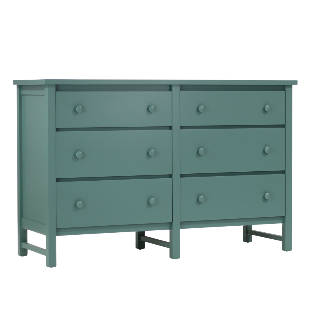 Farmhouse 6-Drawer Dresser in Spruce