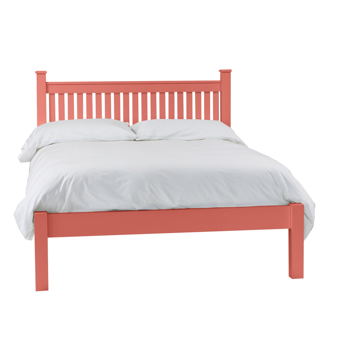 Queen Caroline Platform Bed with Low Footboard in Conch