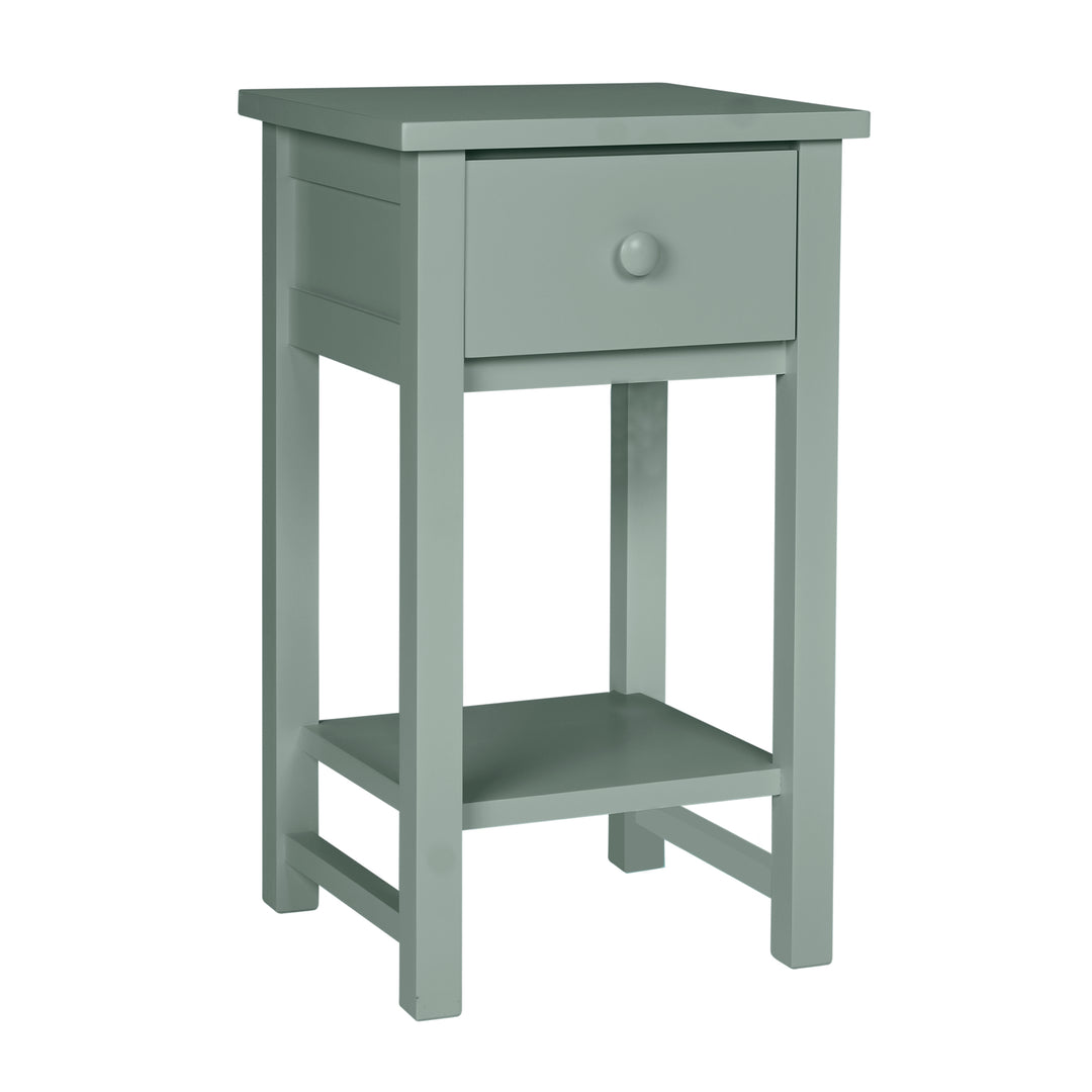 Farmhouse Nightstand with Round Nickel Knob in North Haven